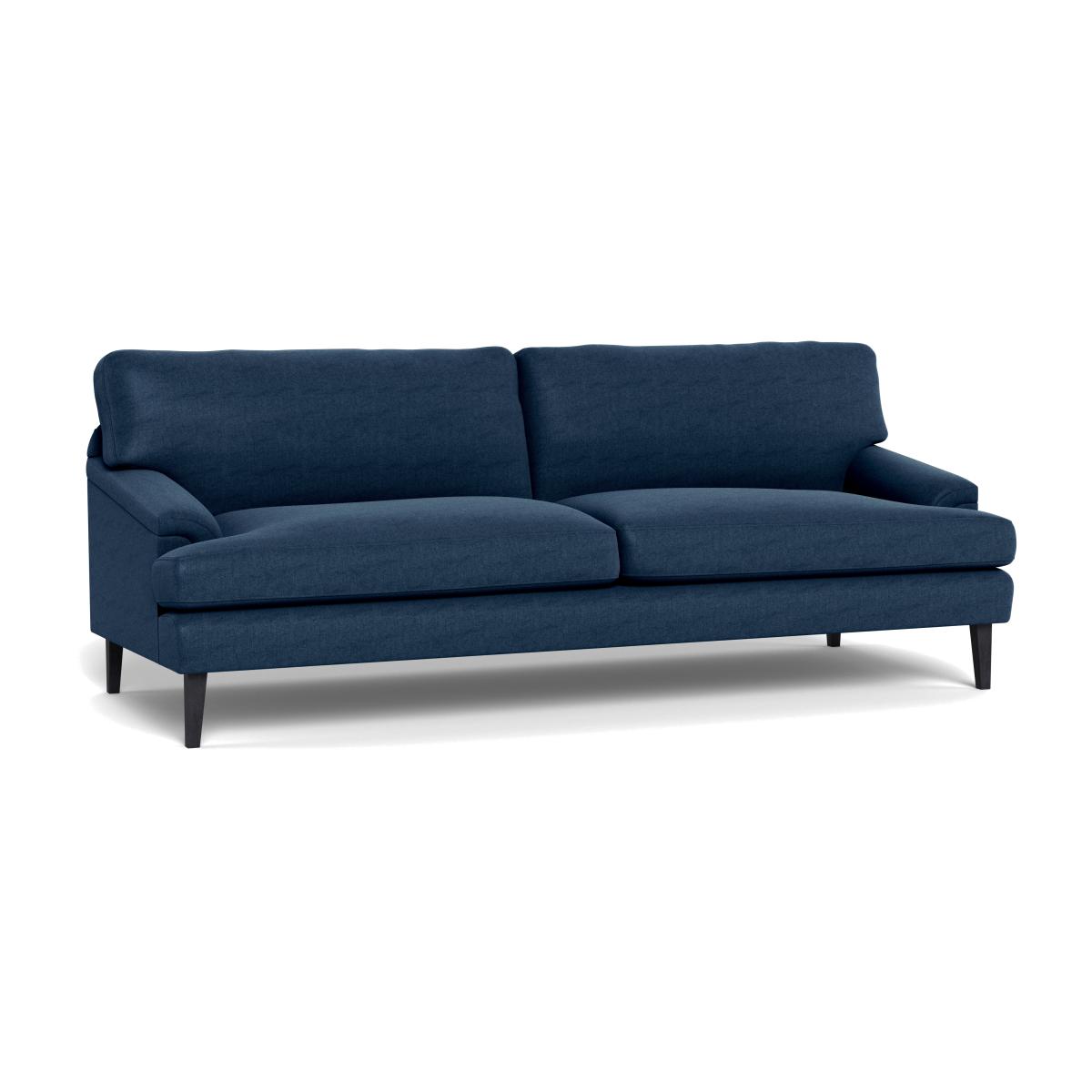 Heal's Stanton 4 Seater Sofa Capelo Linen-Cotton Inkspot Black Feet – image 1