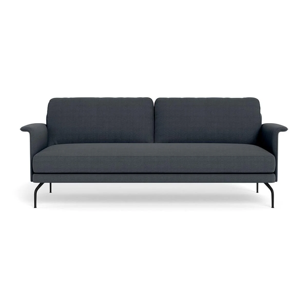Heal's Iver 4 Seater Sofa Linen Dark Grey Black Feet – image 2