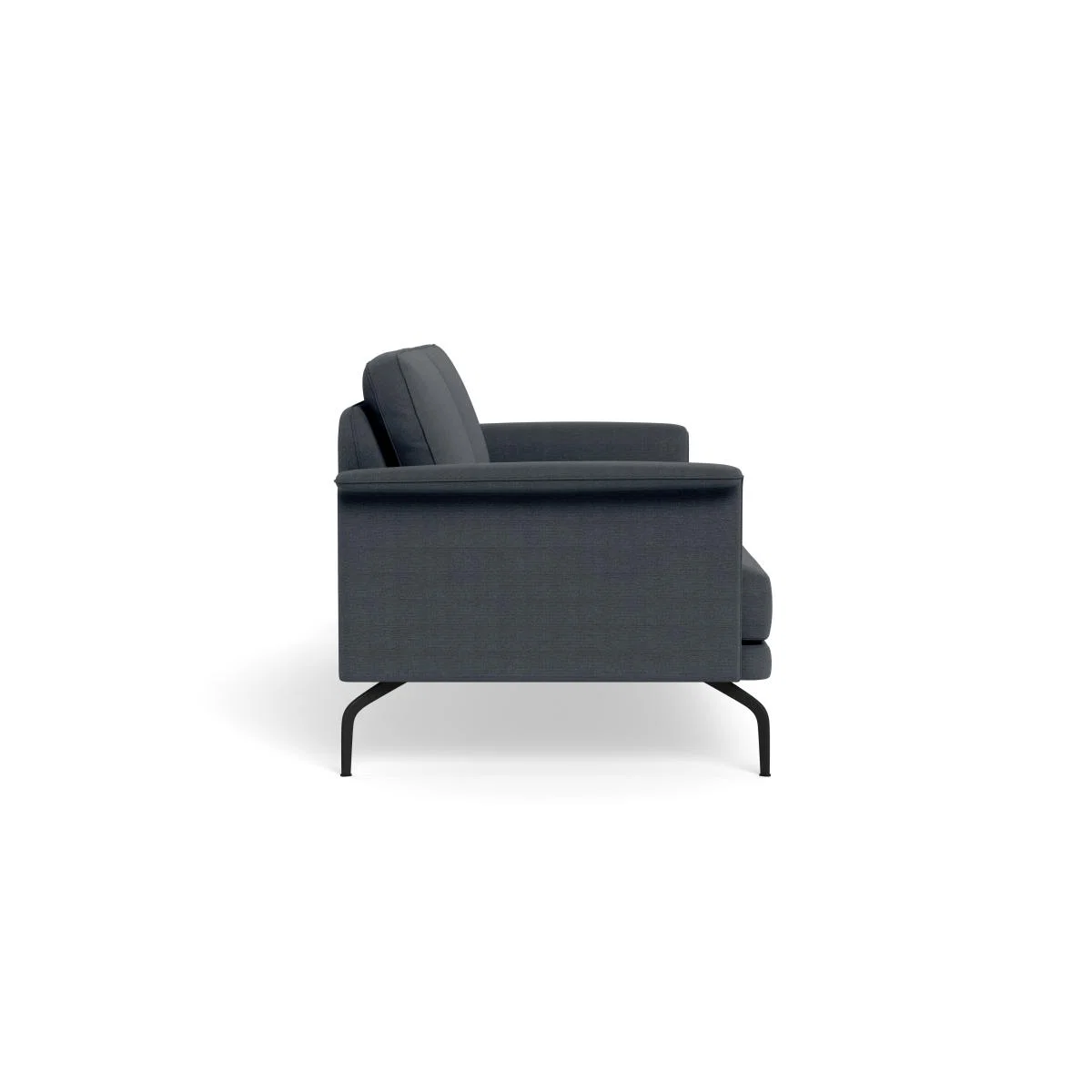 Heal's Iver 4 Seater Sofa Linen Dark Grey Black Feet – image 4