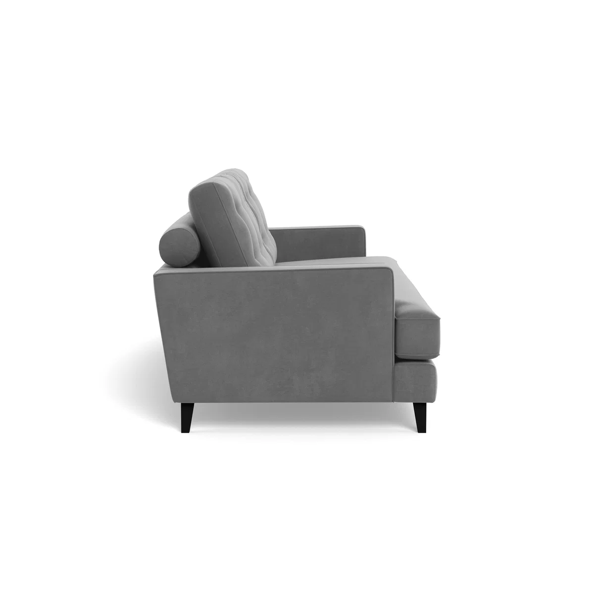 Heal's Mistral 4 Seater Sofa Smart Velvet Mercury Black Feet - Heal's UK Furniture – image 3