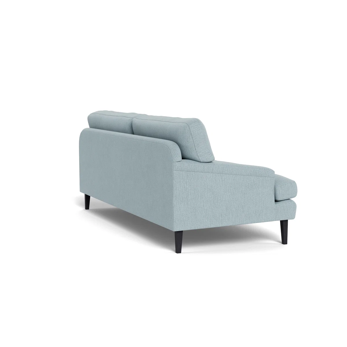 Heal's Stanton 4 Seater Sofa Smart Linen Mix Duck Egg Walnut Stained Feet – image 5