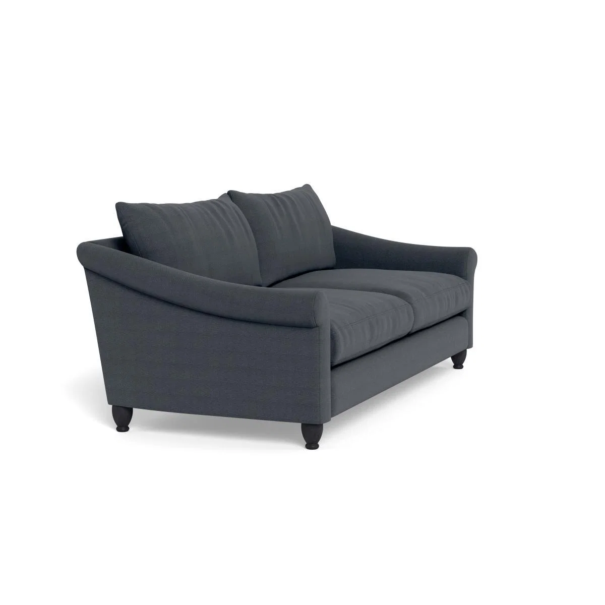 Heal's Devon 4 Seater Linen Dark Grey Black Stain Beech Feet - Heal's UK Furniture – image 2