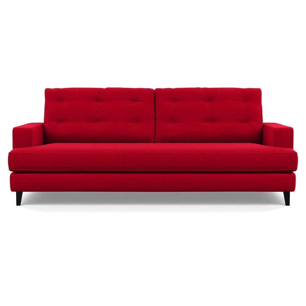 Heal's Mistral 4 Seater Sofa Melton Wool Red Oxide Black Feet – image 2
