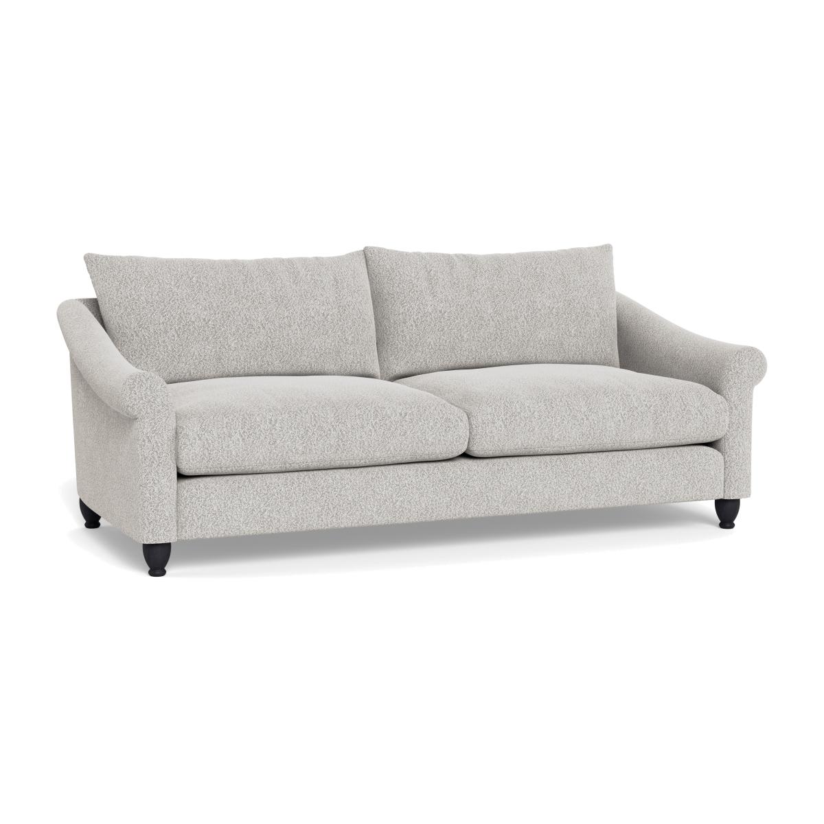 Heal's Devon 4 Seater Sofa Chunky Boucle Ecru Black Feet – image 1