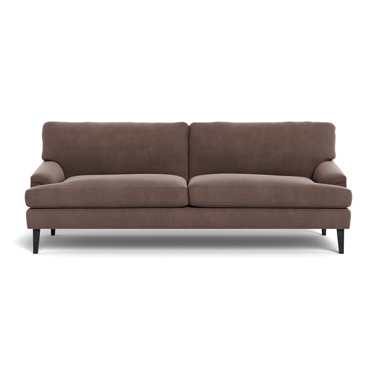 Heal's Stanton 4 Seater Sofa Smart Velvet Mouse Black Feet – image 2