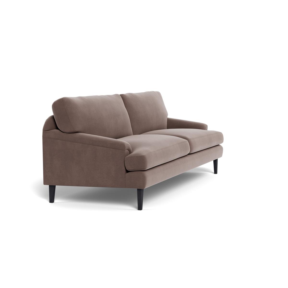 Heal's Stanton 4 Seater Sofa Smart Velvet Mouse Black Feet – image 3