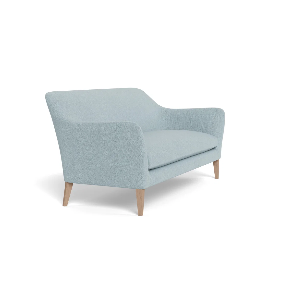 Heal's Wallis 4 Seater Sofa Smart Linen Mix Duck Egg Natural Ash Feet - Heal's UK Furniture – image 2