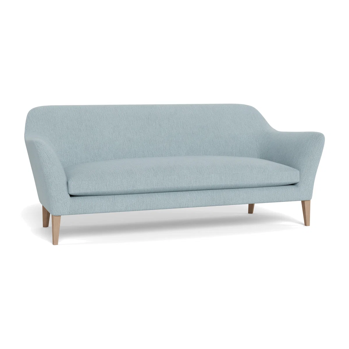 Heal's Wallis 4 Seater Sofa Smart Linen Mix Duck Egg Natural Ash Feet - Heal's UK Furniture – image 1