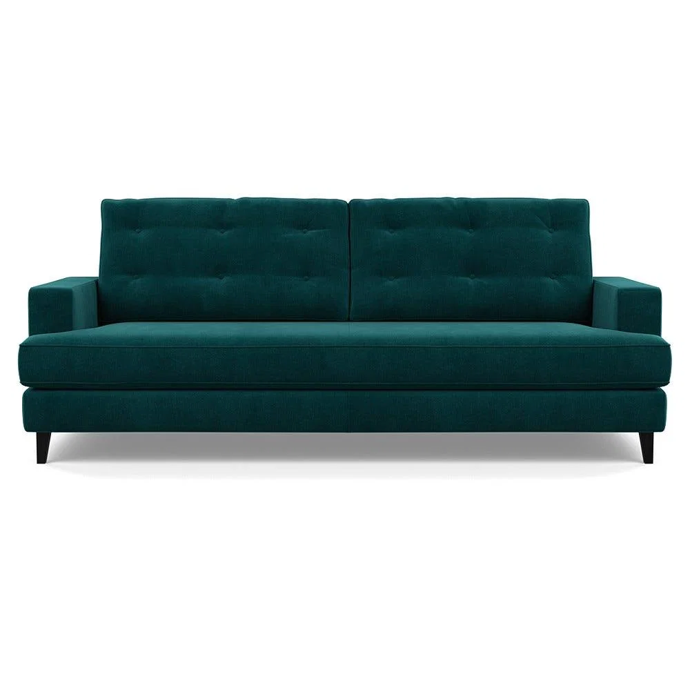 Heal's Mistral 4 Seater Sofa Smart Luxe Velvet Ocean Black Feet – image 2