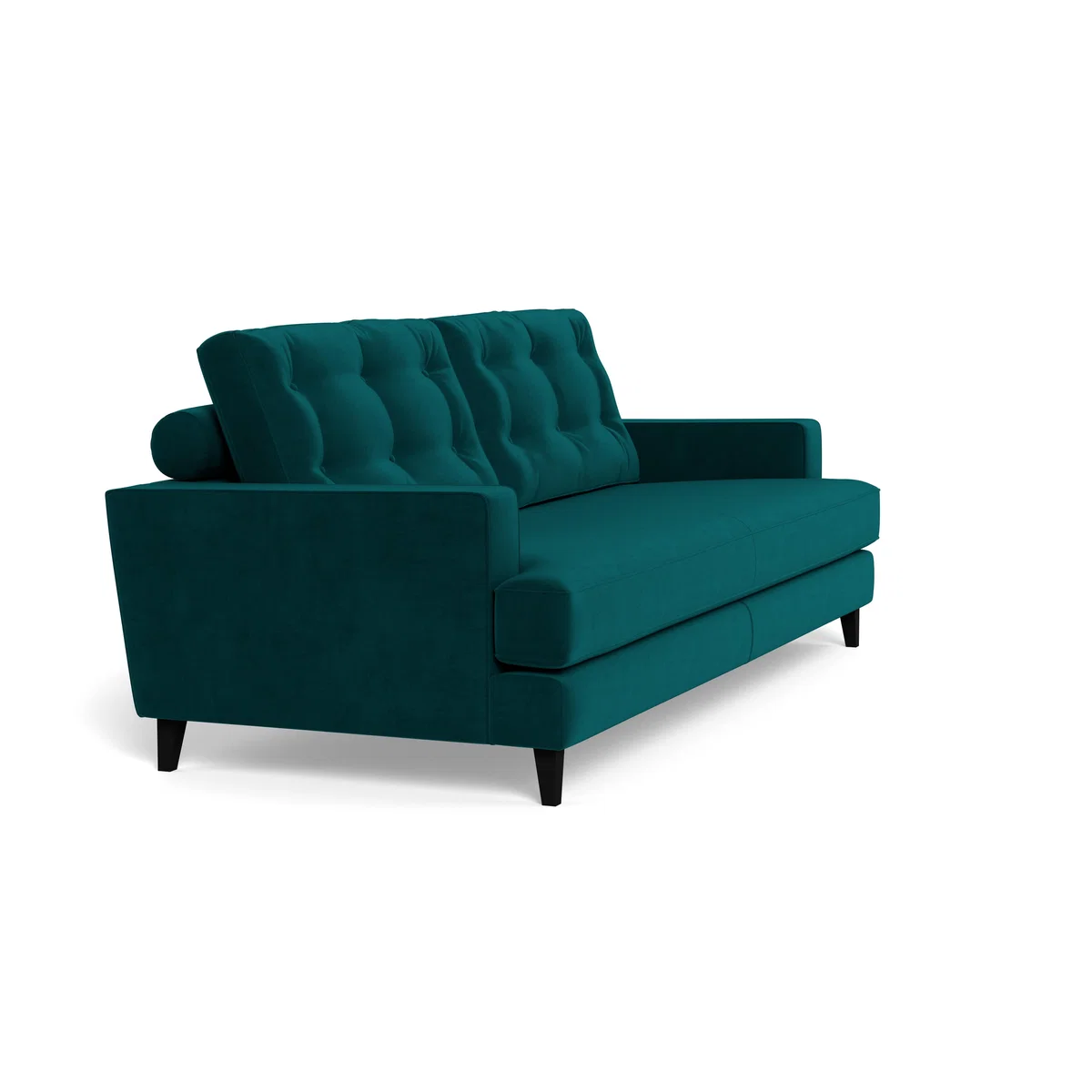 Heal's Mistral 4 Seater Sofa Smart Luxe Velvet Ocean Black Feet – image 3