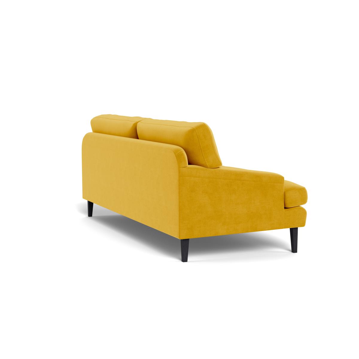 Heal's Stanton 4 Seater Sofa Smart Luxe Velvet Canary Black Feet – image 5