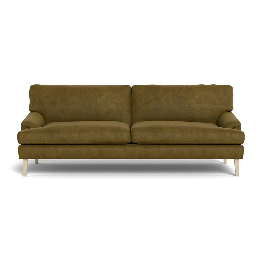 Heal's Stanton 4 Seater Sofa Smart Luxe Velvet Peridot Natural Feet – image 2