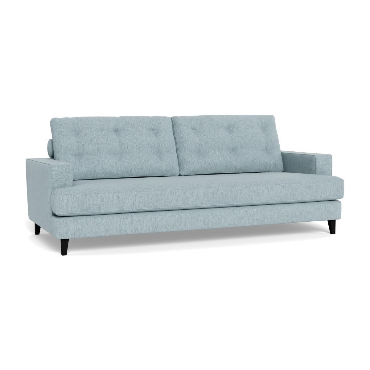 Heal's Mistral 4 Seater Sofa Smart Linen Mix Duck Egg Black Feet - Heal's UK Furniture – image 1