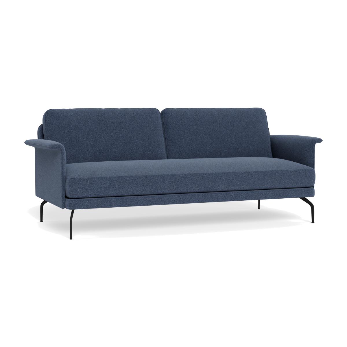 Heal's Iver 4 Seater Sofa Boucle Indigo Black Feet – image 1