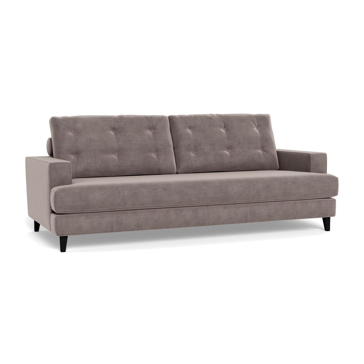 Heal's Mistral 4 Seater Sofa Smart Luxe Velvet Mushroom Black Feet - Heal's UK Furniture – image 1