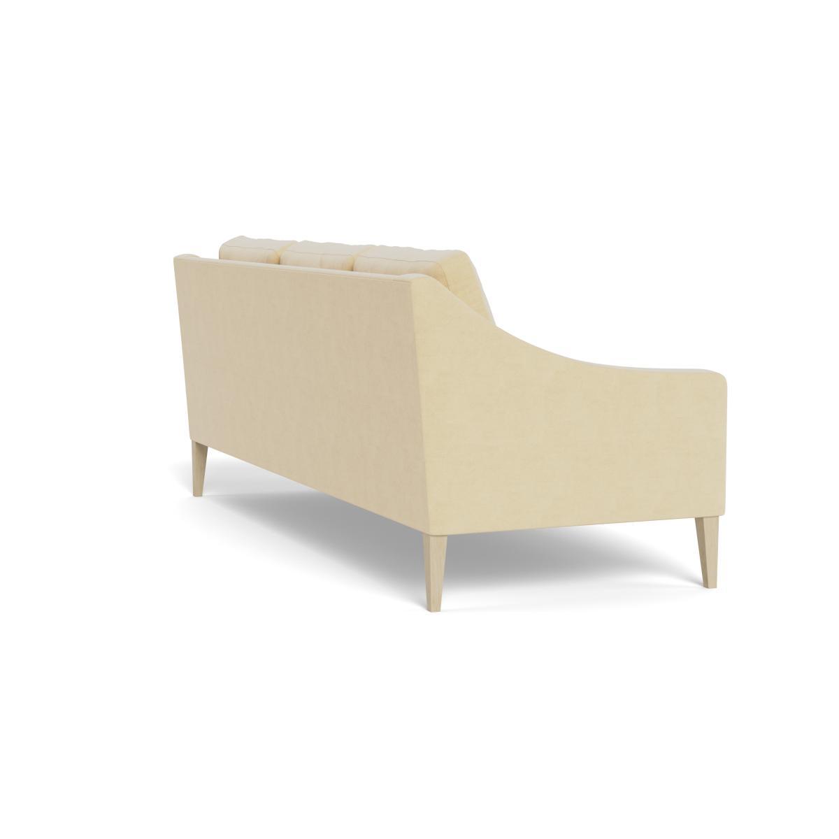 Heal's Richmond 4 Seater Sofa Smart Luxe Velvet Biscuit Black Feet - Heal's UK Furniture – image 4