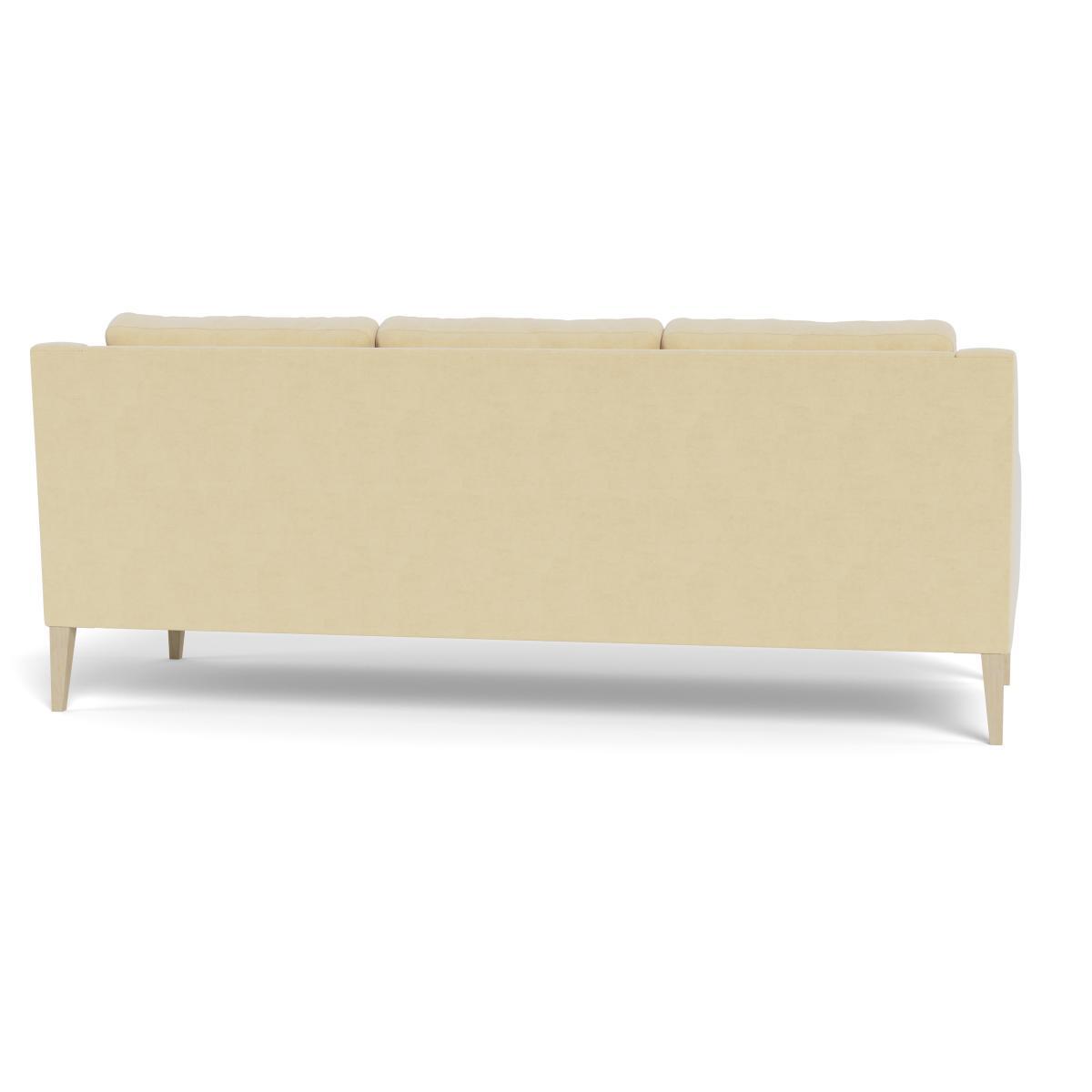 Heal's Richmond 4 Seater Sofa Smart Luxe Velvet Biscuit Black Feet - Heal's UK Furniture – image 5