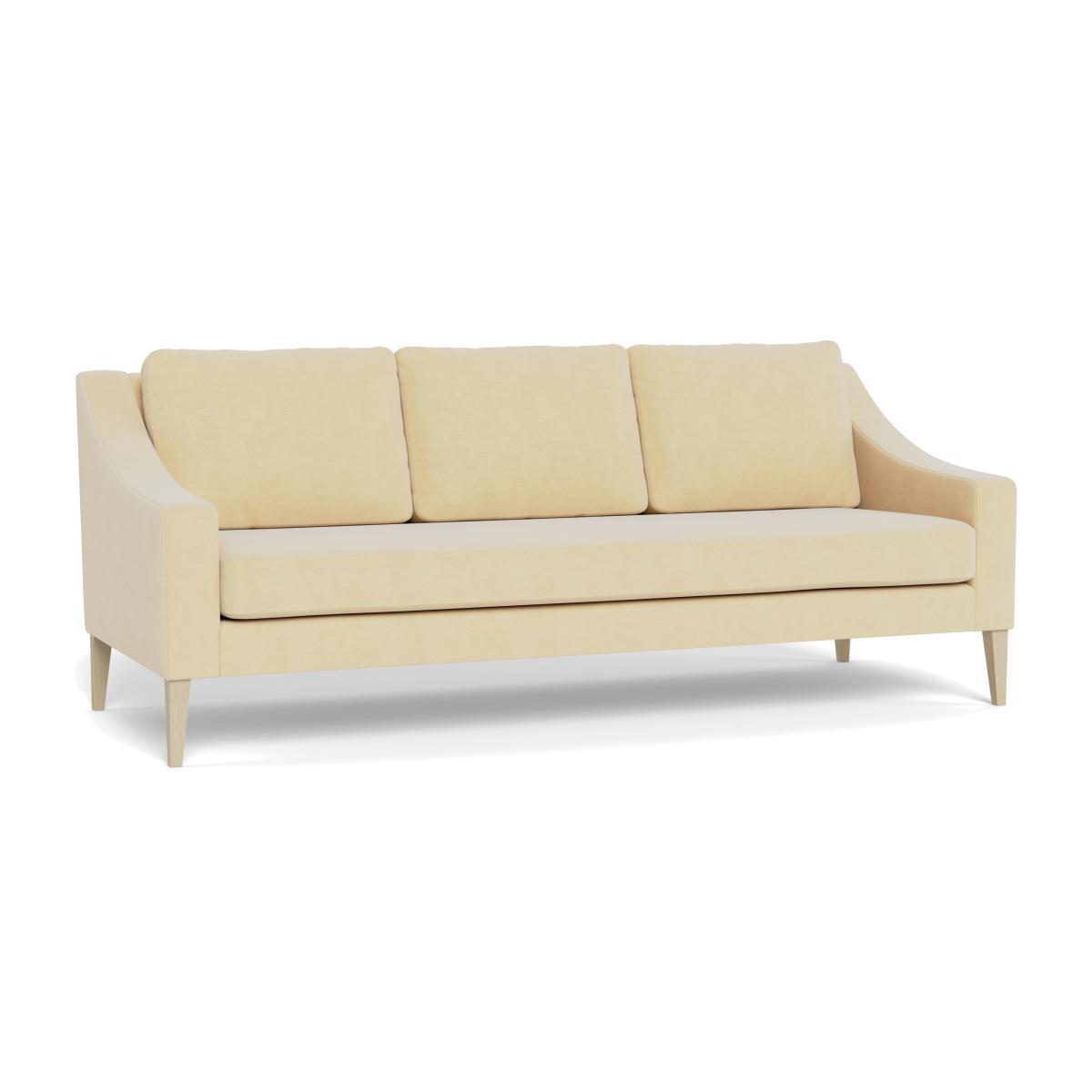 Heal's Richmond 4 Seater Sofa Smart Luxe Velvet Biscuit Black Feet - Heal's UK Furniture – image 1