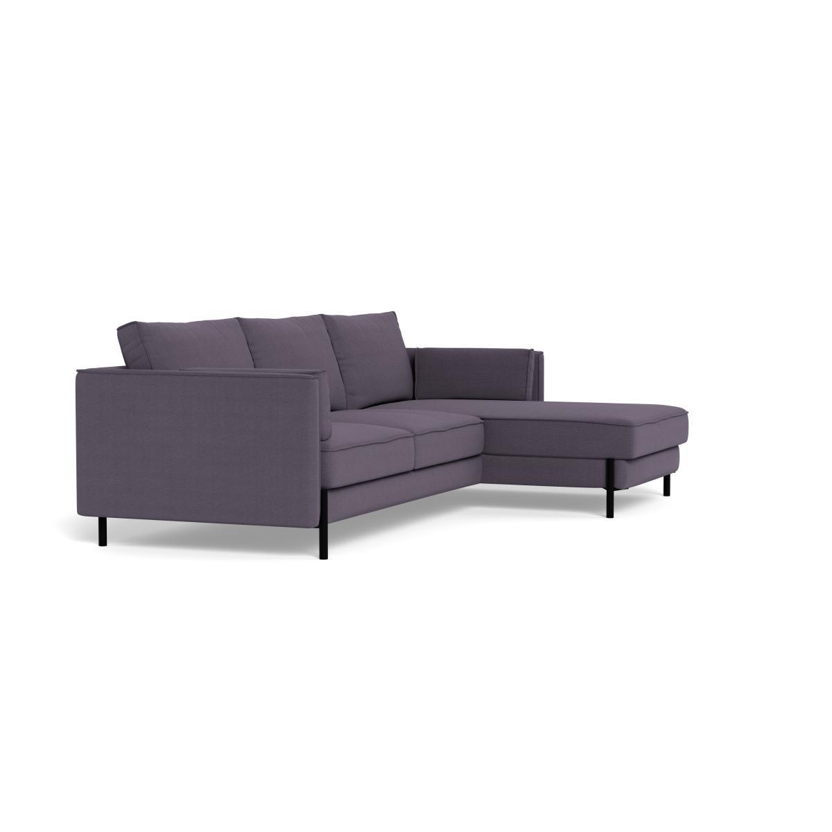 Heal's Tortona Right Hand Facing 4 Seater Corner Chaise Linen Shadow Black Feet - Heal's UK Furniture – image 2