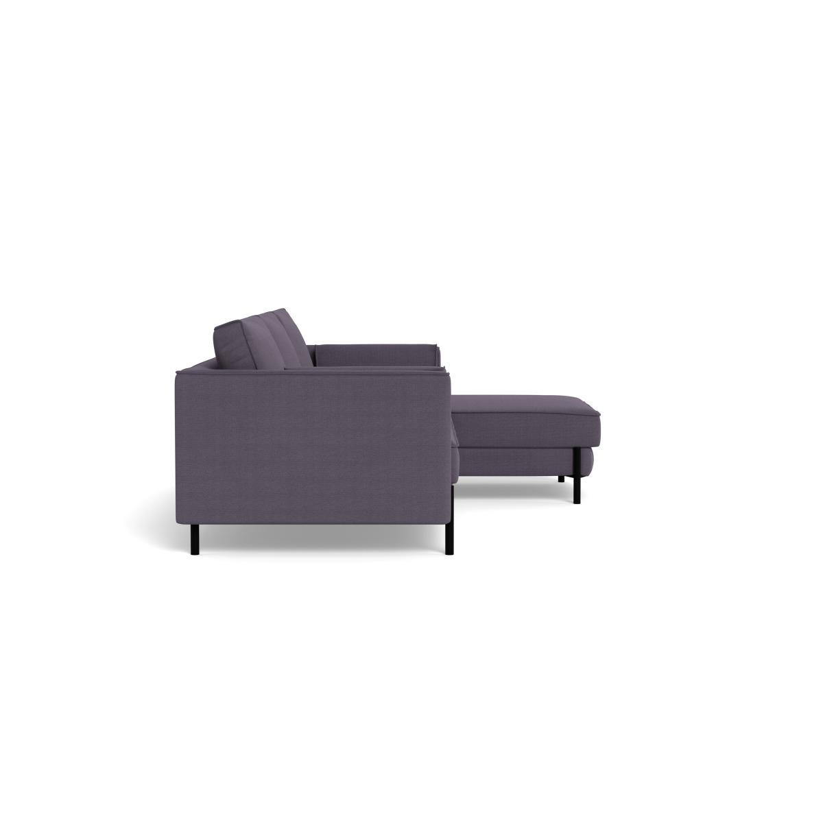 Heal's Tortona Right Hand Facing 4 Seater Corner Chaise Linen Shadow Black Feet - Heal's UK Furniture – image 3