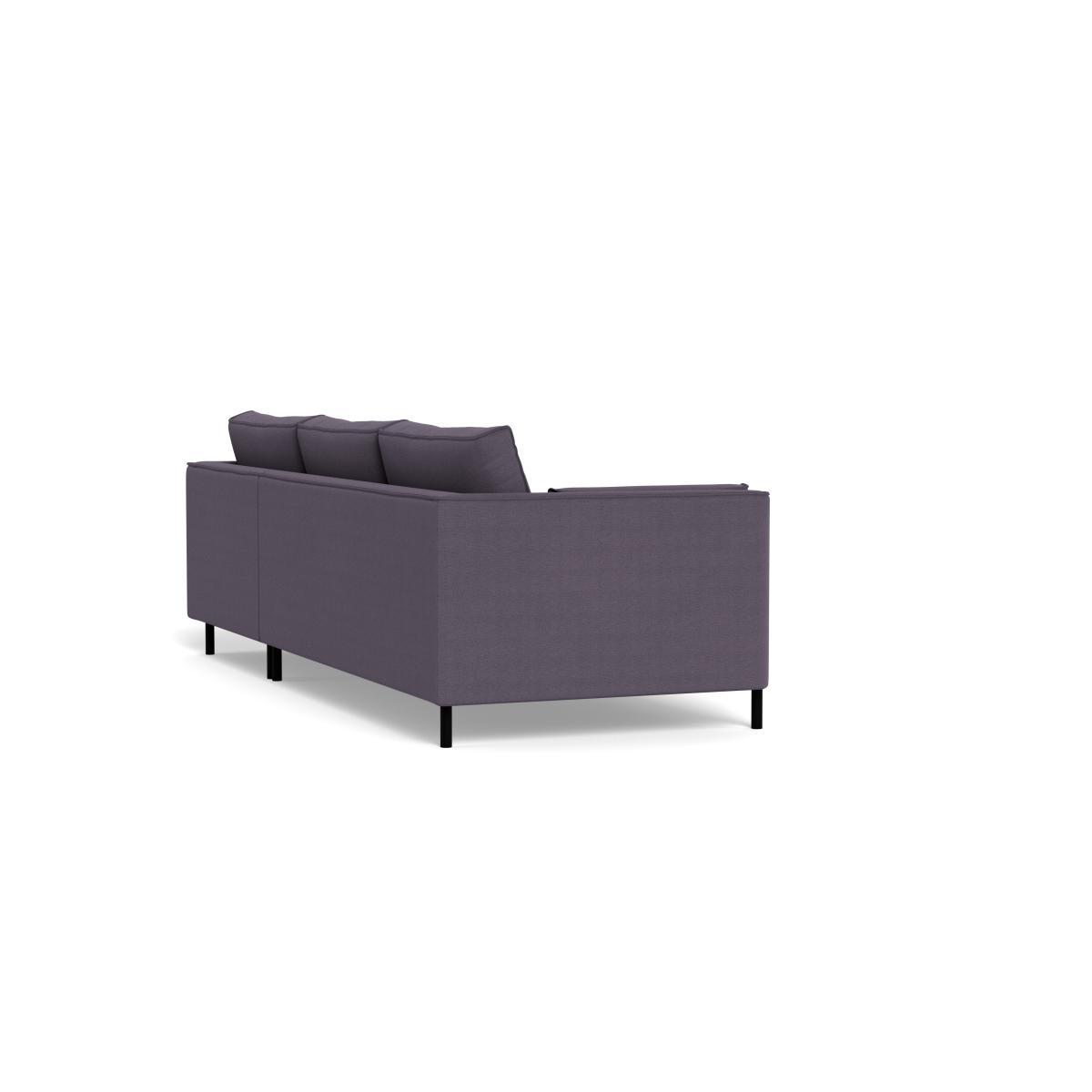 Heal's Tortona Right Hand Facing 4 Seater Corner Chaise Linen Shadow Black Feet - Heal's UK Furniture – image 4