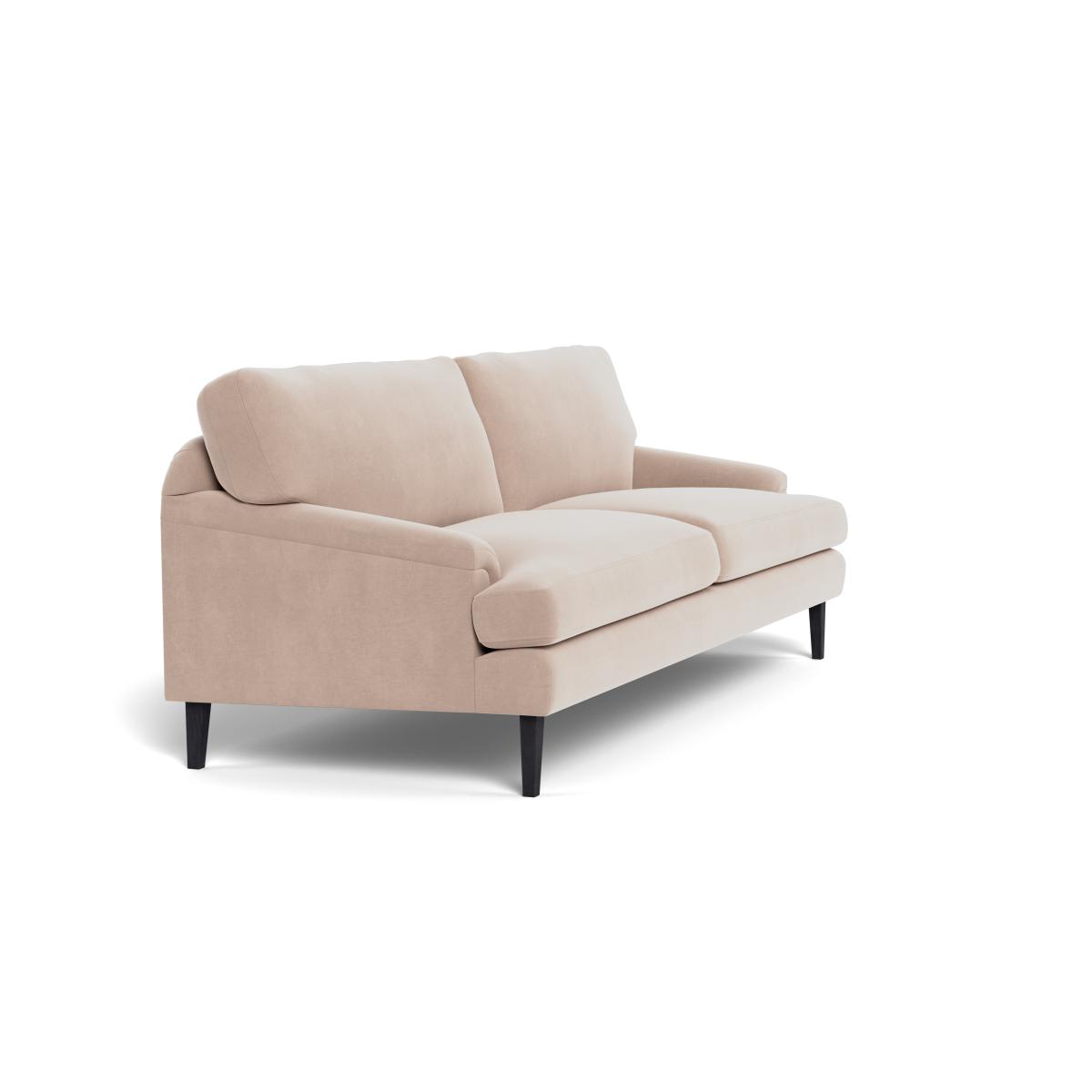 Heal's Stanton 4 Seater Sofa Smart Velvet Pebble Black Feet – image 3