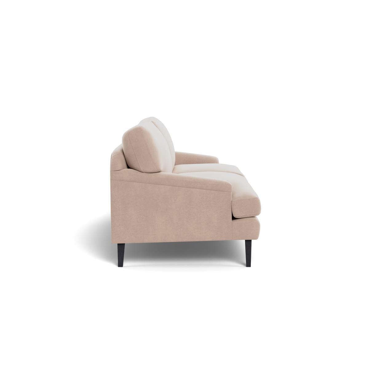 Heal's Stanton 4 Seater Sofa Smart Velvet Pebble Black Feet – image 4