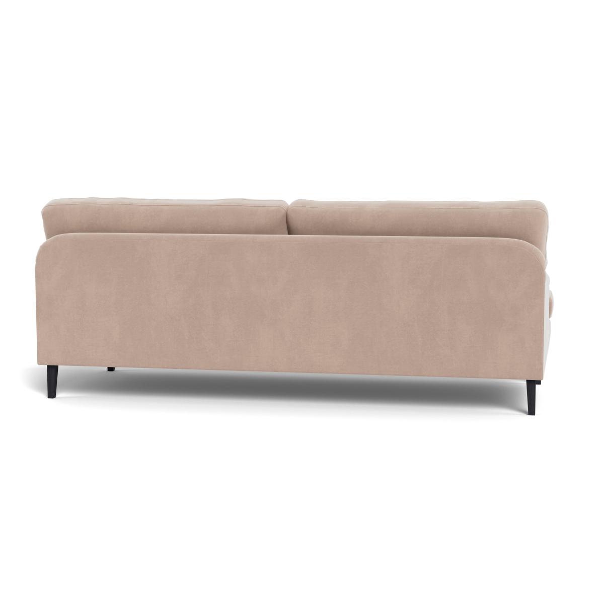 Heal's Stanton 4 Seater Sofa Smart Velvet Pebble Black Feet – image 6