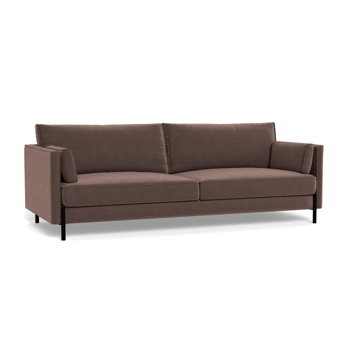 Heal's Tortona 4 seater Sofa Velvet Mink - Heal's UK Furniture – image 1