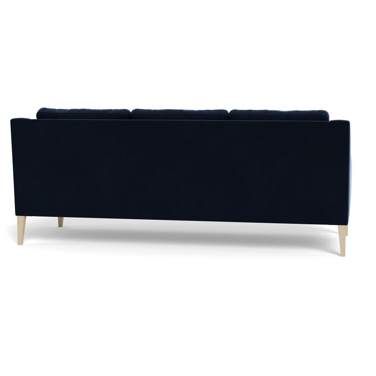Heal's Richmond 4 Seater Sofa Smart Velvet Dusk Black Feet - Heal's UK Furniture – image 5