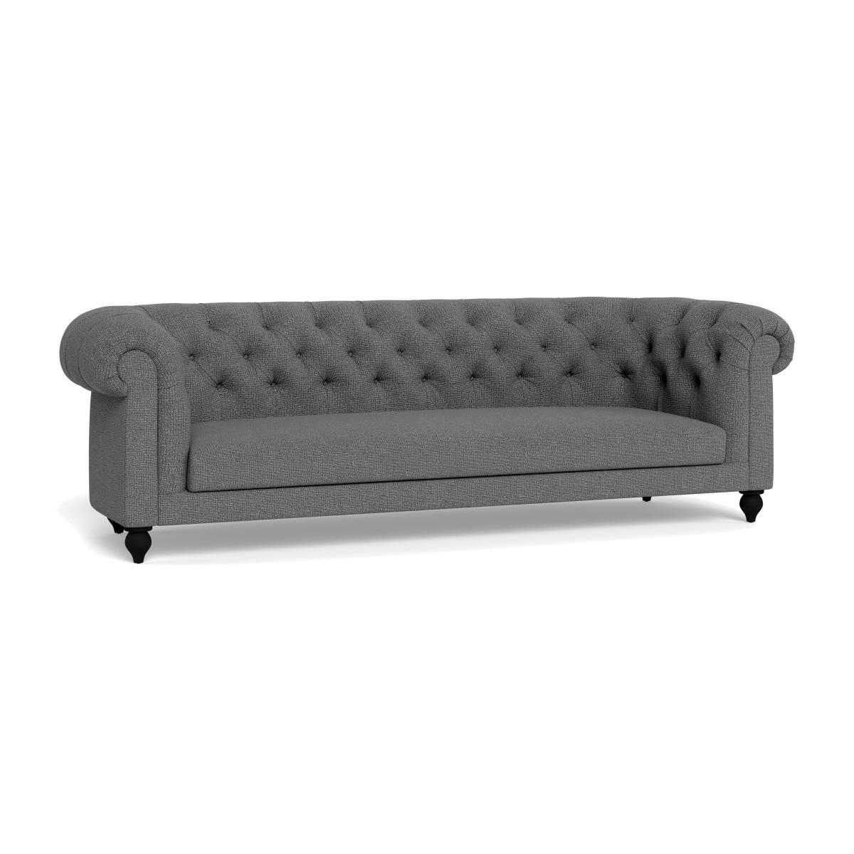 Heal's Fitzrovia 4 Seater Sofa Tejo Recycled Noir Stained Oak Feet - Heal's UK Furniture – image 1