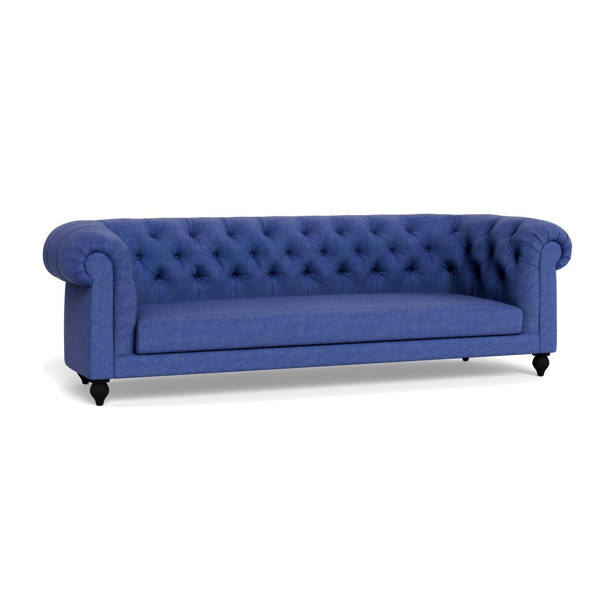 Heal's Fitzrovia 4 Seater Sofa Capelo LinenCotton Ink Spot Chestnut Stain Feet - Heal's UK Furniture – image 1