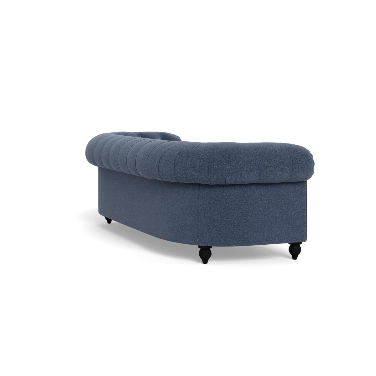 Heal's Fitzrovia 4 Seater Sofa Boucle Indigo Stained Feet – image 4