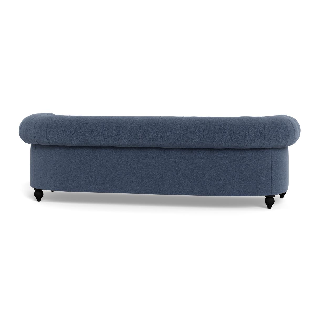 Heal's Fitzrovia 4 Seater Sofa Boucle Indigo Stained Feet – image 5