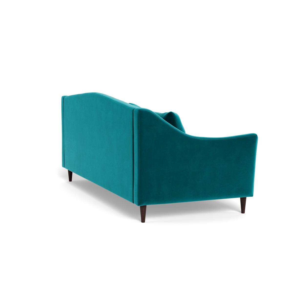 Heal's Somerset 4 Seater Sofa Velvet Petrol Dark Stain - Heal's UK Furniture – image 4