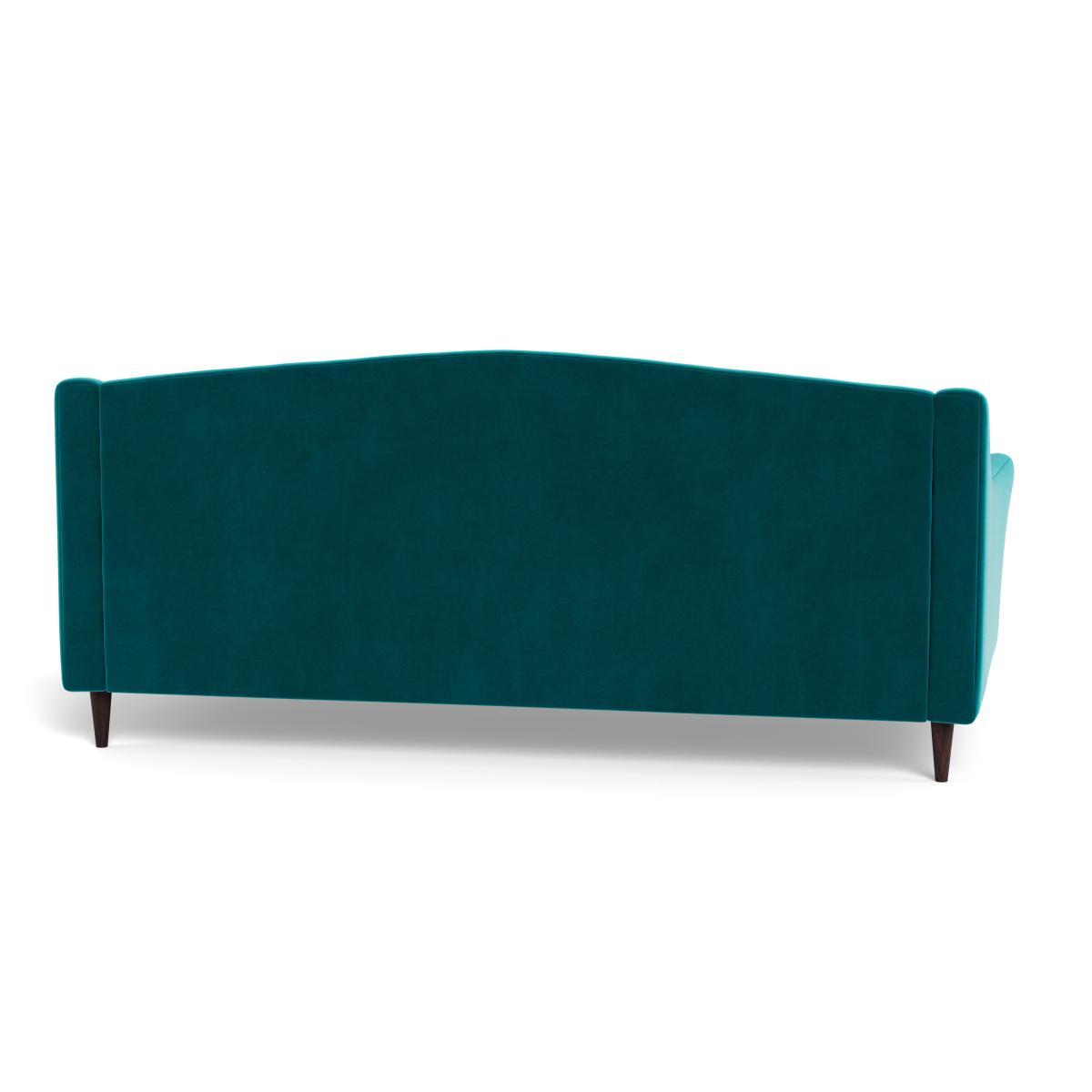 Heal's Somerset 4 Seater Sofa Velvet Petrol Dark Stain - Heal's UK Furniture – image 5