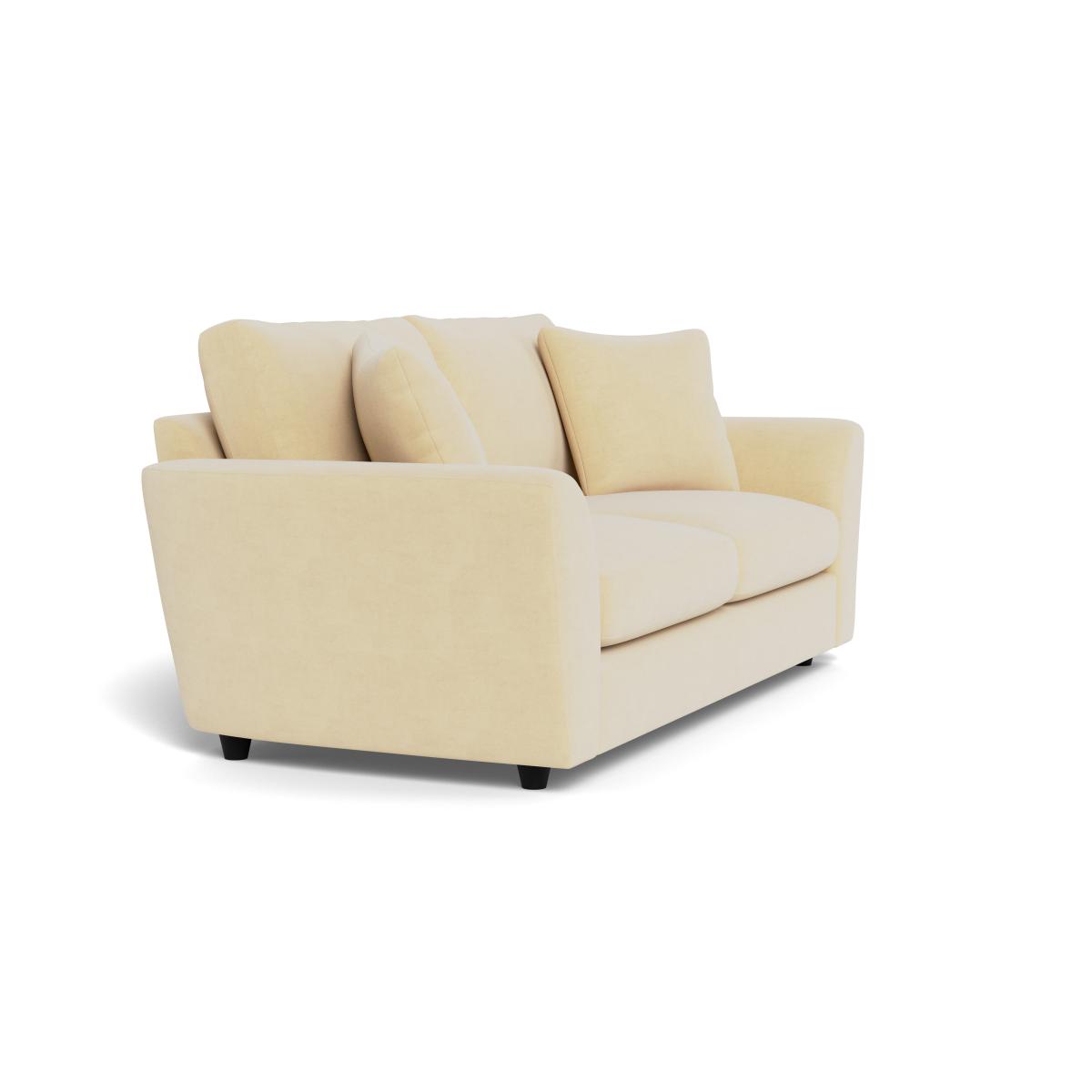 Heal's Snooze 4 Seater Sofa Smart Luxe Velvet Biscuit Black Feet – image 2