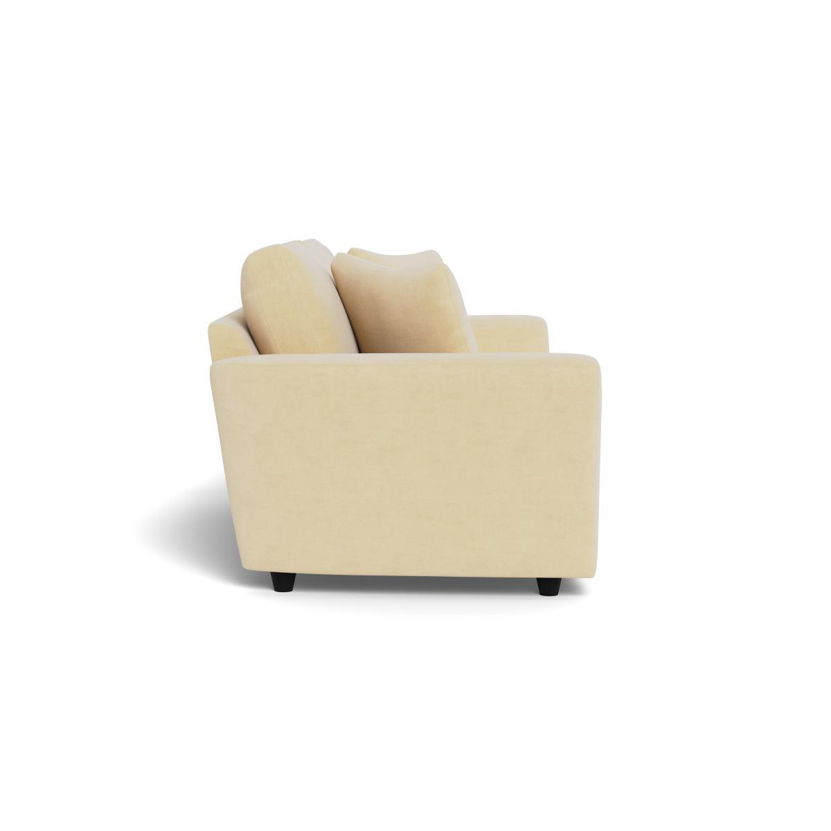 Heal's Snooze 4 Seater Sofa Smart Luxe Velvet Biscuit Black Feet – image 3