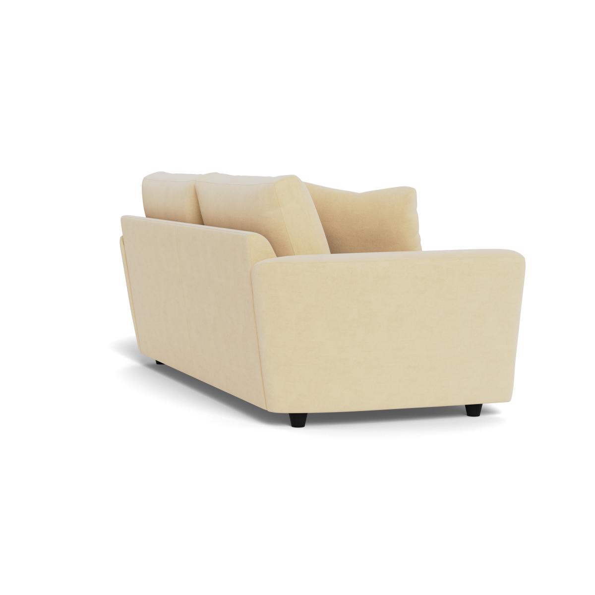 Heal's Snooze 4 Seater Sofa Smart Luxe Velvet Biscuit Black Feet – image 4