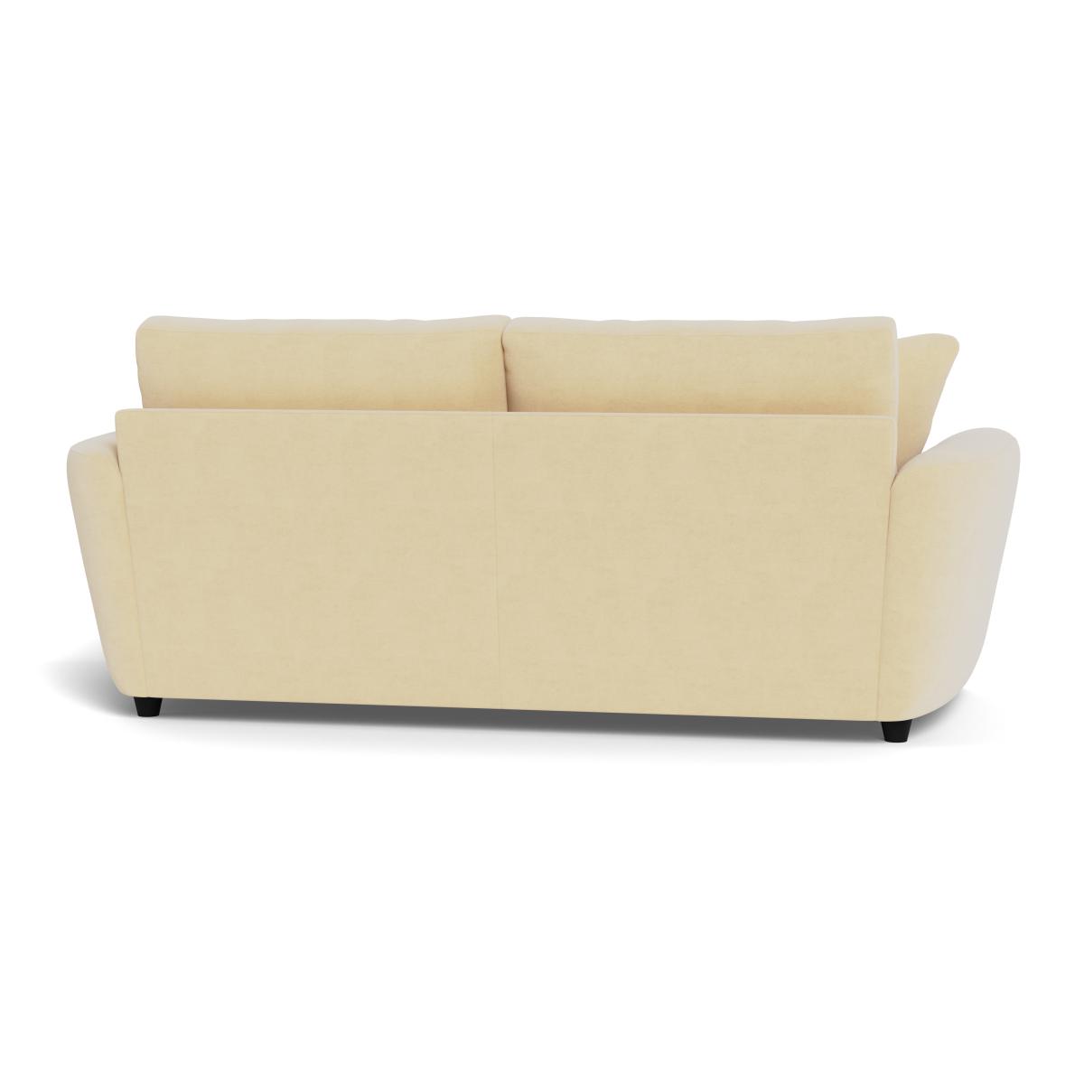 Heal's Snooze 4 Seater Sofa Smart Luxe Velvet Biscuit Black Feet – image 5