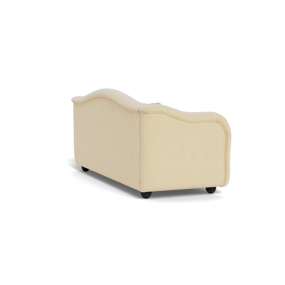 Heal's Tetbury 4 Seater Sofa Smart Luxe Velvet Biscuit Walnut Stained Beech Feet – image 5