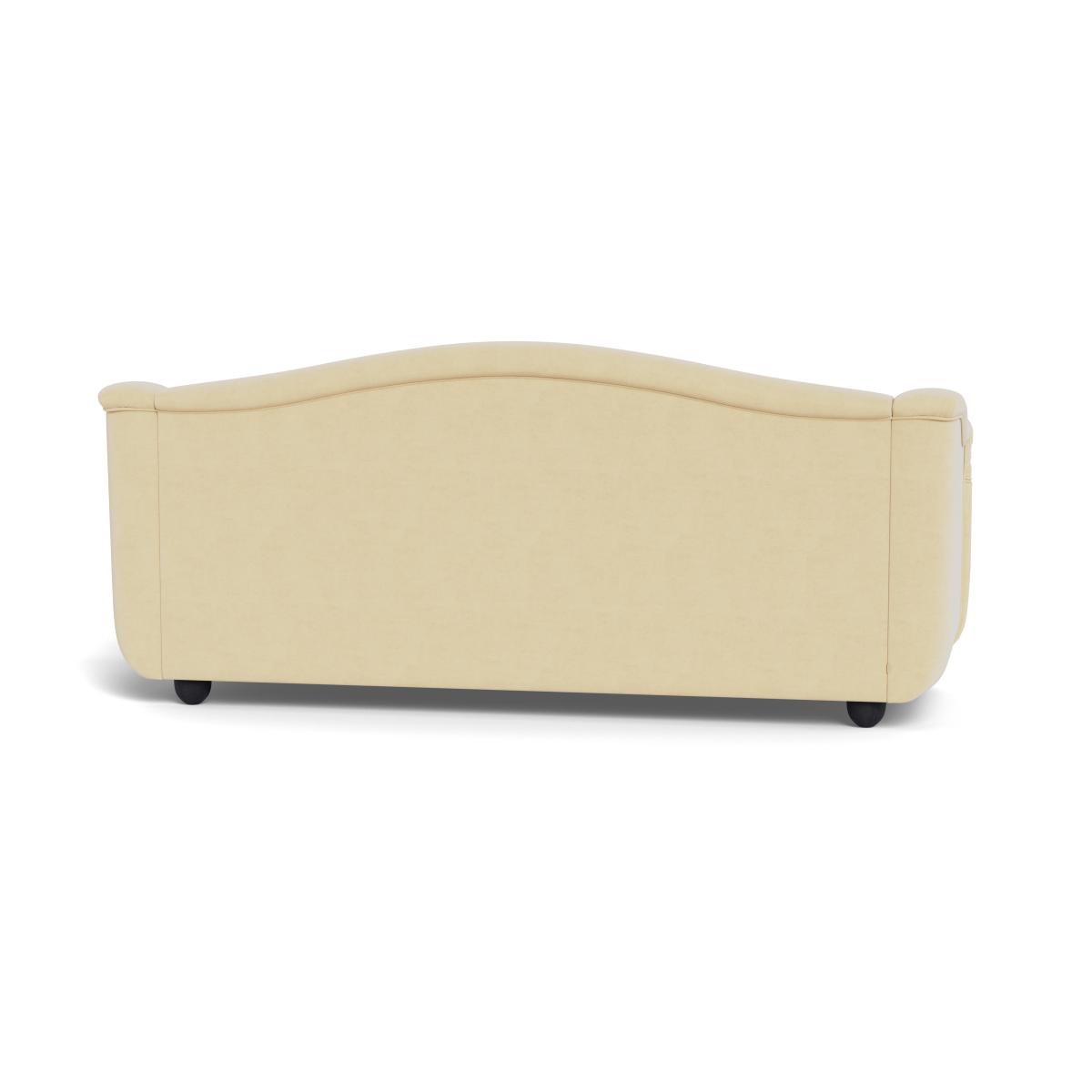 Heal's Tetbury 4 Seater Sofa Smart Luxe Velvet Biscuit Walnut Stained Beech Feet – image 6