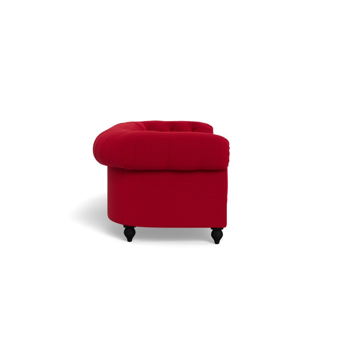 Heal's Fitzrovia 4 Seater Sofa Melton Wool Red Oxide Black Feet - Heal's UK Furniture – image 3