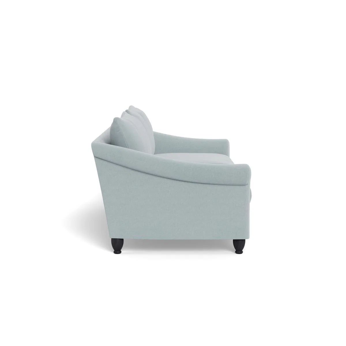 Heal's Devon 4 Seater Brushed Cotton Mist Black Stain Beech Feet - Heal's UK Furniture – image 3