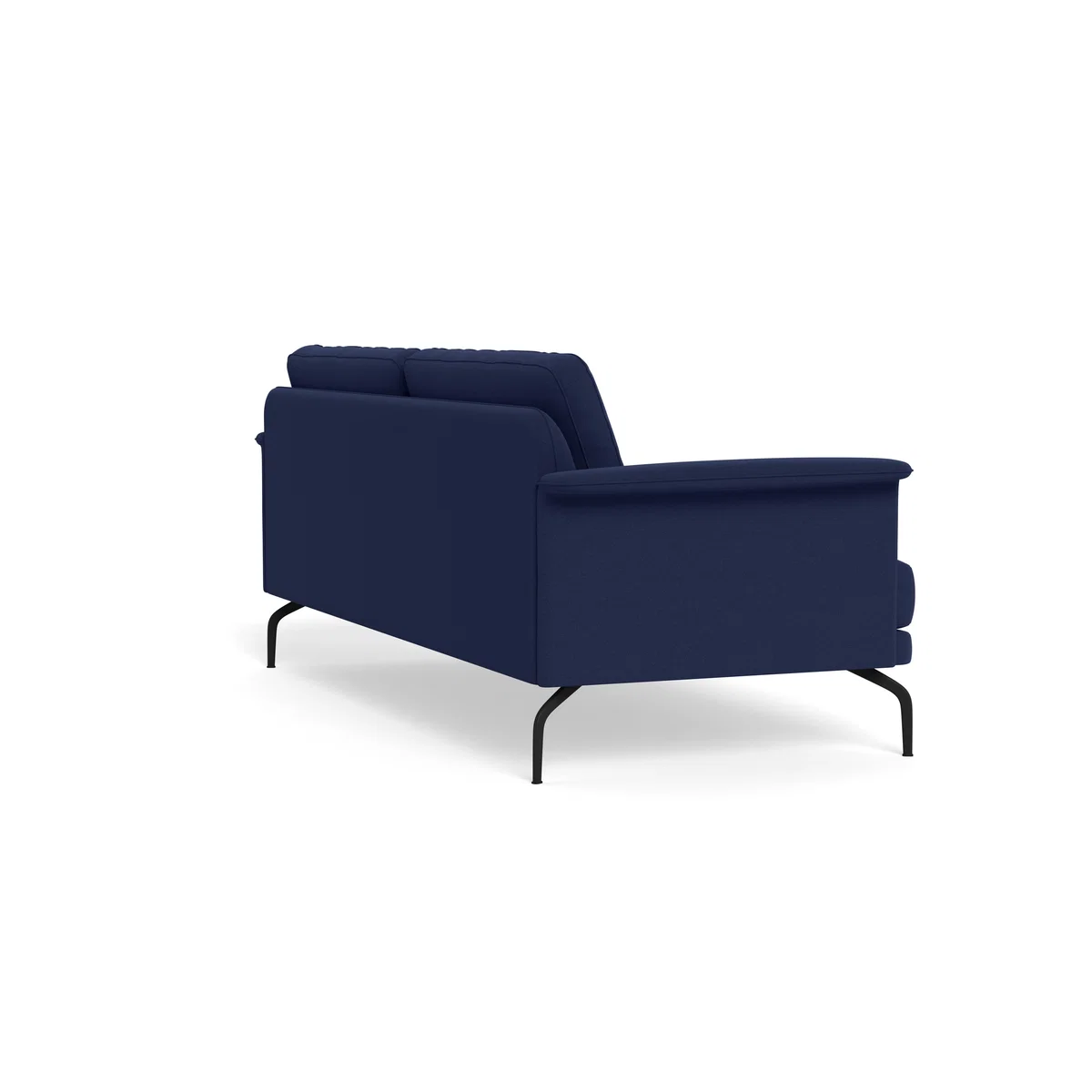 Heal's Iver 4 Seater Sofa Melton Wool New Navy Black Feet – image 5