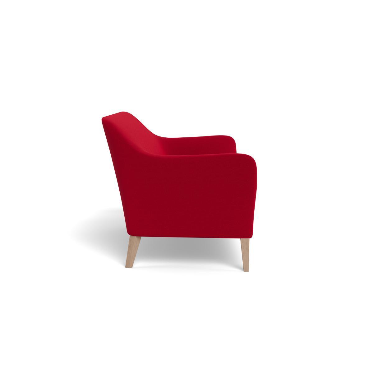 Heal's Wallis 4 Seater Sofa Melton Wool Red Oxide Black Feet - Heal's UK Furniture – image 3
