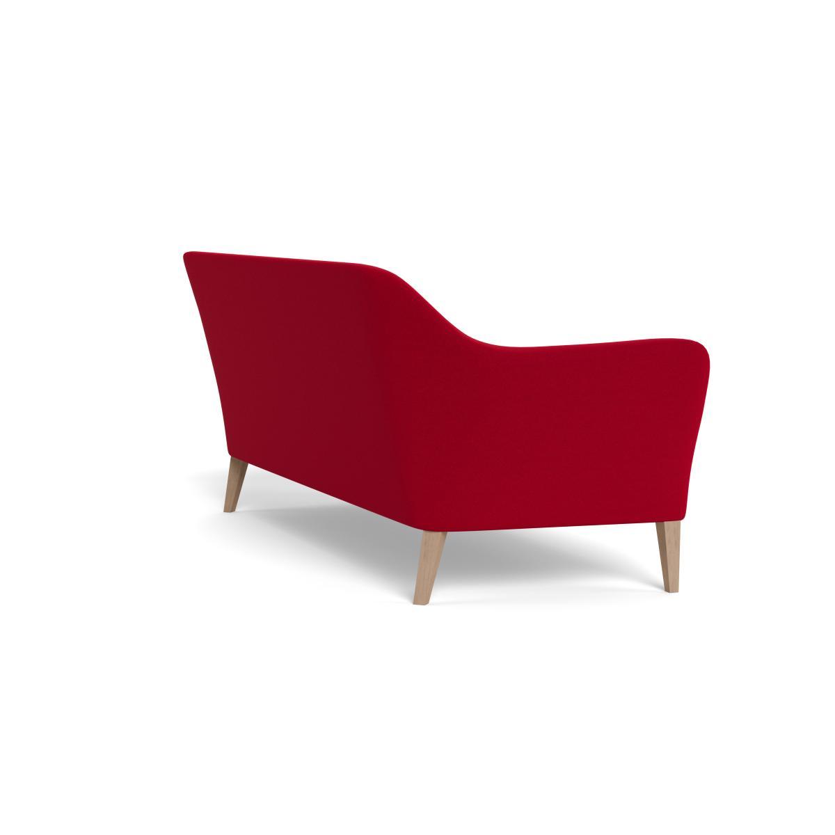 Heal's Wallis 4 Seater Sofa Melton Wool Red Oxide Black Feet - Heal's UK Furniture – image 4