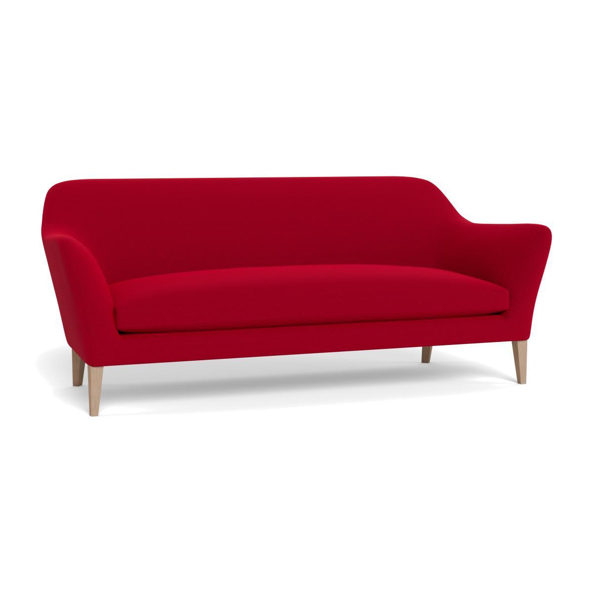 Heal's Wallis 4 Seater Sofa Melton Wool Red Oxide Black Feet - Heal's UK Furniture – image 1