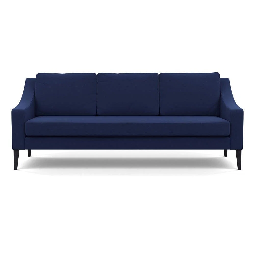 Heal's Richmond 4 Seater Sofa Melton Wool New Navy Black Feet – image 2