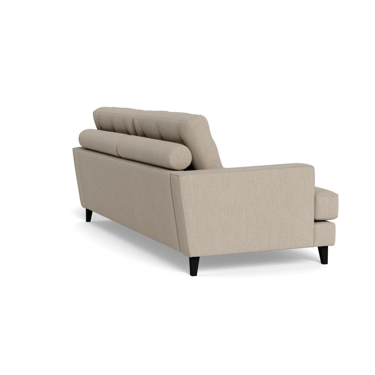 Heal's Mistral 4 Seater Sofa Broad Weave Putty Black Feet - Heal's UK Furniture – image 4